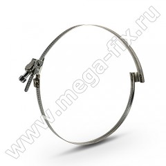 Хомут червячный с мостиком 110 130 мм